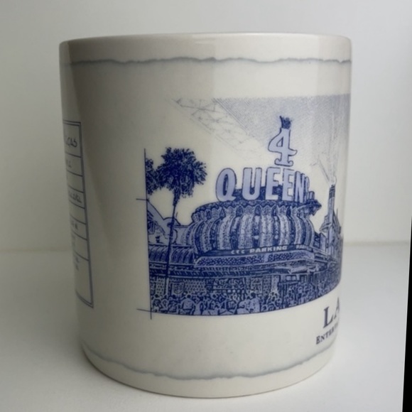 2007 Starbucks 18 Fl Oz Las Vegas Nevada ARCHITECTURE SERIES Blue & White Mug - Picture 3 of 8